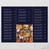 Navy Blue Restaurant Design | Custom Takeout Brand (裏面)