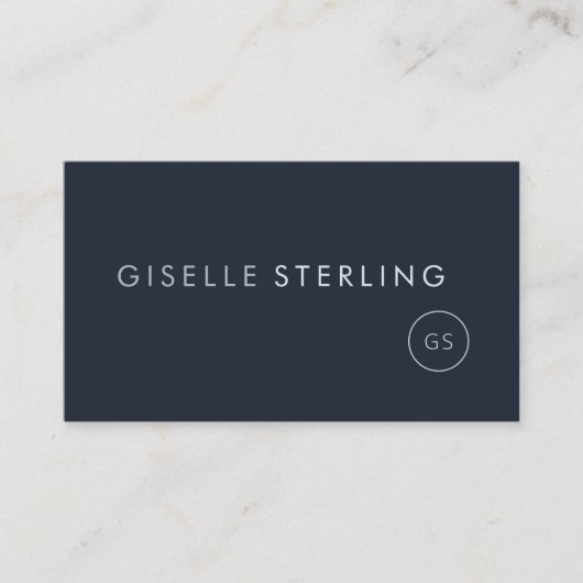 Navy Blue Scales of Justice Attorney at Law 名刺 (正面)