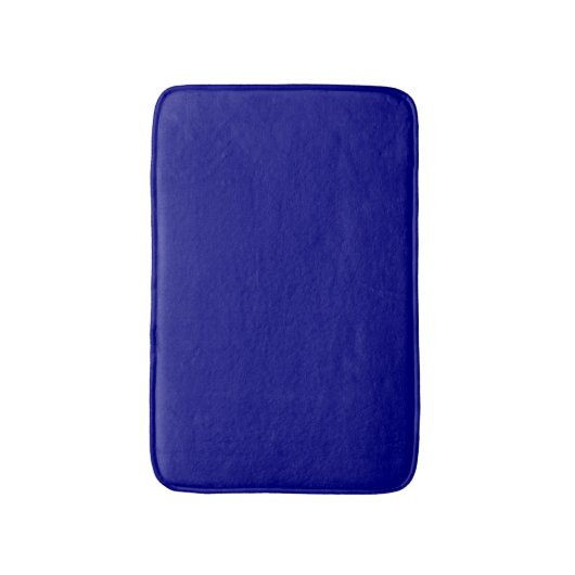 Navy Blue Solid Color バスマット (正面縦)