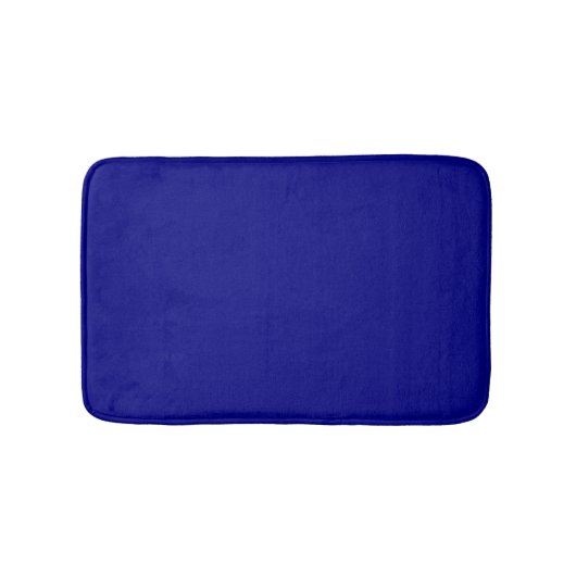 Navy Blue Solid Color バスマット (正面)