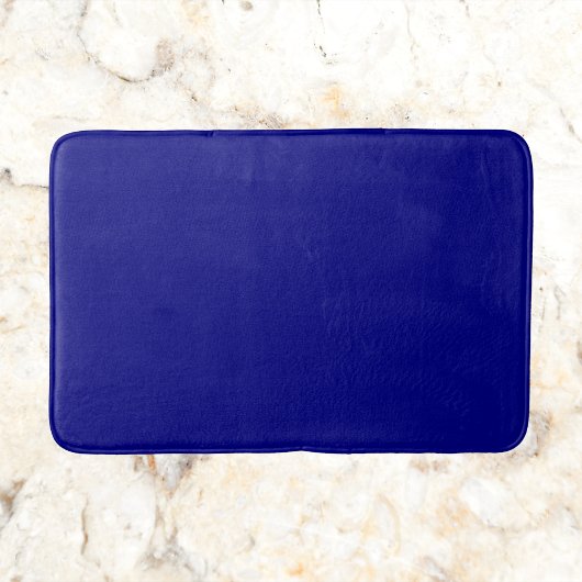 Navy Blue Solid Color バスマット