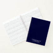 Navy Blue Spiral Notebook for弁護士法律事務所 ノートブック (内部)