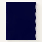 Navy Blue Spiral Notebook for弁護士法律事務所 ノートブック (裏面)