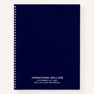 Navy Blue Spiral Notebook for弁護士法律事務所 ノートブック