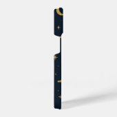 ✨ Navy Blue Starry Phone Case with Bold M Letter – iPhoneケース (右側面)