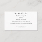 Navy Blue Stripes Retail Loyalty Card Boutique ロイヤリティカード (裏面)