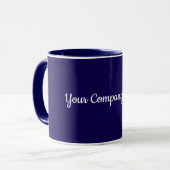 Navy Blue Template, Add Your Company Name,  マグカップ (正面左)