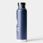 Navy Blue Water Bottle with PLYC Logo  ウォーターボトル (左面)