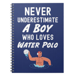 Navy Blue Water Polo Gifts For Boys ノートブック