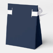 Navy Blue & White Business Logo Packaging フェイバーボックス (裏面サイド)