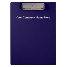 Navy Blue White Logo Pro clipboard クリップボード