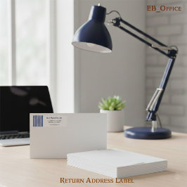 Navy Blue & White Stripes Professional Boutique ラベル