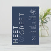 Navy Business Logo Meet & Greet Networking Event 招待状 (スタンド正面)