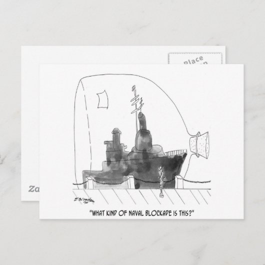 Navy Cartoon 9228 ポストカード (正面/裏面)