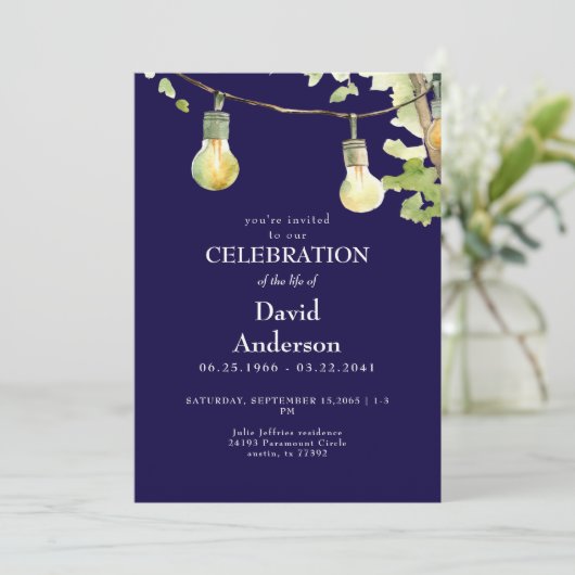 Navy Celebration of Life Invitation 招待状 (スタンド正面)