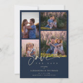 Navy Collageの日結婚付4枚の写真Covid19 (正面)