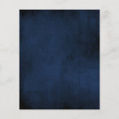 Navy & Data Regal Save The Date Budget Flyer チラシ (裏面)