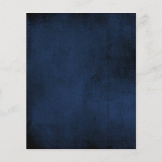 Navy & Data Regal Save The Date Budget Flyer チラシ (裏面)