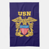 Navy Design キッチンタオル (縦)