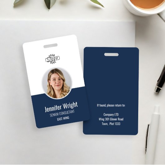 Navy Employee Photo ID Company Badge バッジ