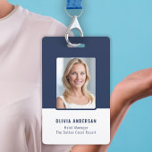 Navy Employee Photo ID Company Security バッジ