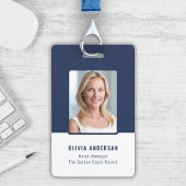 Navy Employee Photo ID Company Security バッジ