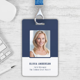 Navy Employee Photo ID Company Security バッジ