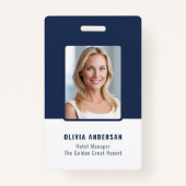 Navy Employee Photo ID Company Security バッジ (正面)