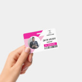 Navy | Employee Photo ID Company Security Badge バッジ (手持ち)