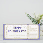 Navy Father's Day Concert Ticket Gift Voucher 招待状 (スタンド正面)