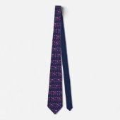 Navy Funky Flamingos Tie ネクタイ (正面)