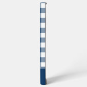 Navy Gingham Check MagSafe Tough Samsung Galaxyケース (左側面)