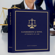 Navy gold elegant professional attorney at law