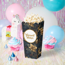 Navy Gold Holly Medallion Pattern フェイバーボックス