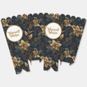 Navy Gold Holly Medallion Pattern フェイバーボックス (見開き)