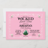 Navy Good Time Pink Birthday Partyの招待 招待状 (正面)