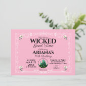 Navy Good Time Pink Birthday Partyの招待 招待状 (スタンド正面)