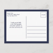 Navy Hello Worldフォト誕生のStat発表 案内ポストカード (裏面)