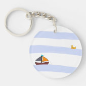 NAVY KEY RING HOLDER / PORTE-CLÉ ROND MARITIME キーホルダー (正面)