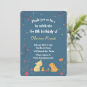 Navy Kids Birthday Card Fun Nautical Party シーズンカード (スタンド正面)