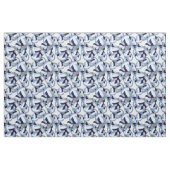  navy light blue volleyballs pattern ファブリック (ヤード)
