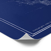 Navy Light Cruiser Little Rock Blueprint ポスター (角)