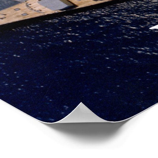 navy metal ポスター (角)