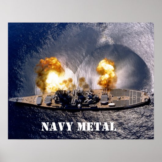 navy metal ポスター (正面)