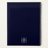 Navy Minimalist | Custom Corporate Logo Planner プランナー手帳 (裏面)