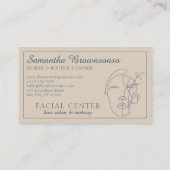 Navy Modern Makeup | Hair & Facial Stylist 名刺 (裏面)