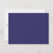 Navy Modern Wavy Border Note Card 招待状 (裏面)