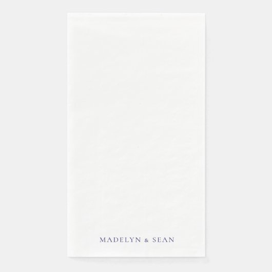 Navy Names Simple & Elegant White Wedding (正面)