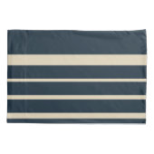 navy Nautical Pattern Anchor Sailboat Compass Name 枕カバー (裏面)