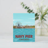 Navy Pier: Chicago Lakefront Fun ポストカード (スタンド正面)